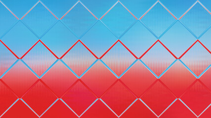 Abstract Red and Blue Square Background Design