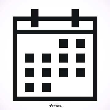 recommend clip art: Calendar Isolated Icon, Vector, Sign, Symbol, Button, Element, Silhouette