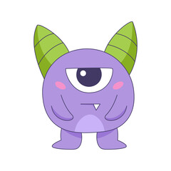 cute monster cartoon doodle hand drawn concept design vector art kawaii illustration.