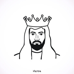 King arabian man vector illustration design