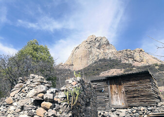 Mountain in the Sierra de Queretaro, the largest monolith in the world
