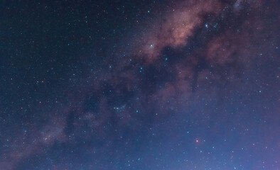 View of the Milky Way in the night sky