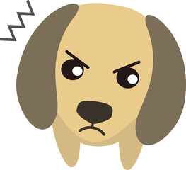 怒る可愛いミニチュアダックスフンド