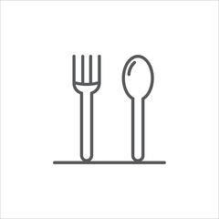 Food court icon outline food court vector icon.