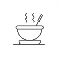 Food court icon outline food court vector icon.