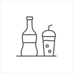 Food court icon outline food court vector icon.