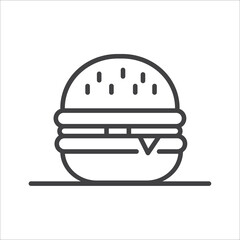 Food court icon outline food court vector icon.