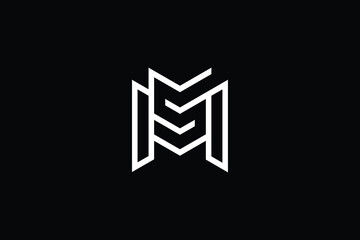 SM logo letter design on luxury background. MS logo monogram initials letter concept. SM icon logo design. MS elegant and Professional letter icon design on black background. M S SM MS