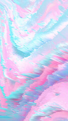 abstract pastel pink and blue holo holographic glitch vertical background design