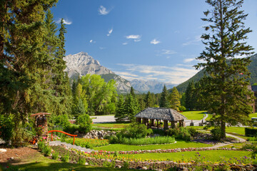 Cascade Gardens in Banff National Park, Alberta, Canada - obrazy, fototapety, plakaty