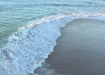 waves on the beach