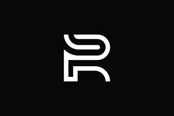 R logo letter design on luxury background. R logo monogram initials letter concept. RP icon logo design. PR elegant and Professional letter icon design on black background. R RP PR