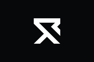 RX logo letter design on luxury background. XR logo monogram initials letter concept. RX icon logo design. XR elegant and Professional letter icon design on black background. R X XR RX - obrazy, fototapety, plakaty