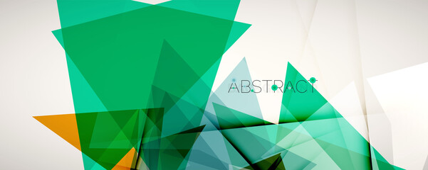 Geometric abstract background. Color triangle shapes. Vector illustration for covers, banners, flyers and posters and other designs