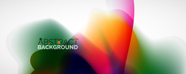 Fluid color gradient abstract background, trendy colorful wallpaper. Vector illustration for placards, brochures, posters, banners and covers