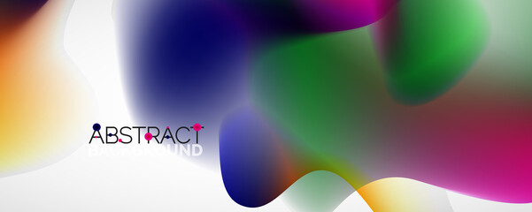Fluid color gradient abstract background, trendy colorful wallpaper. Vector illustration for placards, brochures, posters, banners and covers