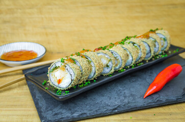 Perfect sushi, traditional Japanese cuisine.i