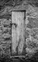 A door in the historic medieval village of Santa Fiora in Grosseto Province, Tuscany, Italy
