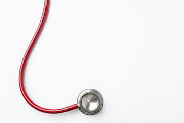 Stethoscope isolated on white background, Medical tool.