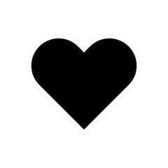 love-shaped icon. with a romantic theme. suitable for web design