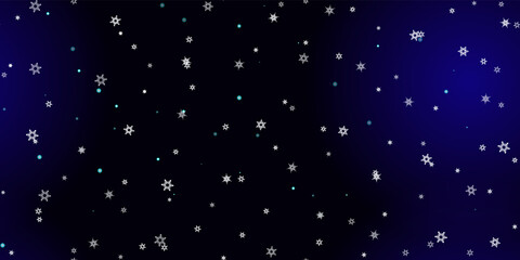 Falling Snowflakes seamless pattern flying snow