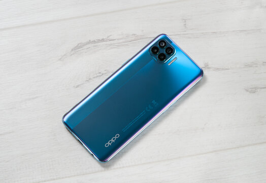 Smartphone OPPO Reno4 Lite Magic Blue in Russia, Moscow, December 29, 2020.	
