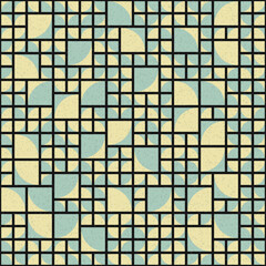 Abstract Geometric Pattern generative computational art illustration