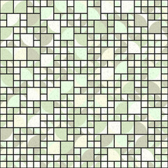 Fototapeta premium Abstract Geometric Pattern generative computational art illustration