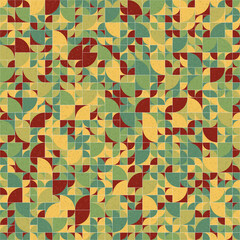 Abstract Geometric Pattern generative computational art illustration