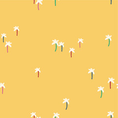 Seamless pattern with coconut/palm tree.Childish cute print. Colorful Vector hand drawn flat illustration for kids. baby design for fabric, print, wrapper, textile.
