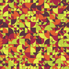 Abstract Geometric Pattern generative computational art illustration