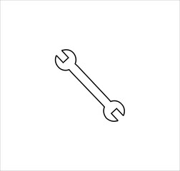 the wrench icon. bitmap illustration
