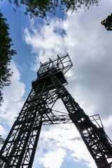 the convey tower of Zeche Carl in Heisingen in Ruhrgebiet