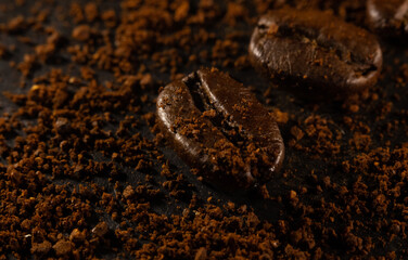 One is beautiful, a large coffee bean for an aromatic drink