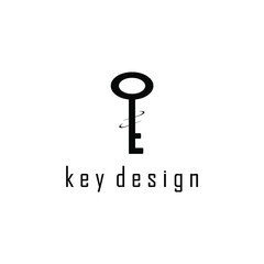 a vector image of a door key