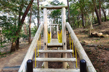 浜北森林公園のアスレチック