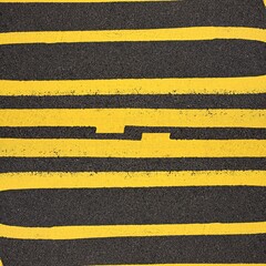 patterns and design from multiple sets of double yellow no parking lines