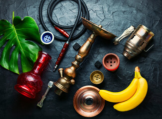 Hookah with popular banana flavor