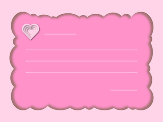 Card templates, gift card, Valentines day, background
