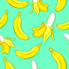 Banana Seamless Pattern - 413157881