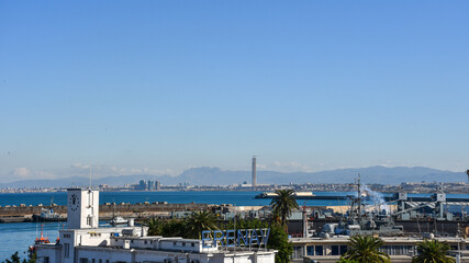 Obraz premium a panoramic view of Algiers city