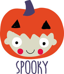 Pumpkin vector illustration. You can use the Cute Pumpkin in your designs on Halloween.