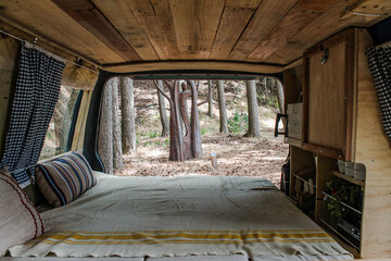 view from bed in a van © SWOF.ph