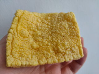 hand holding a crackers