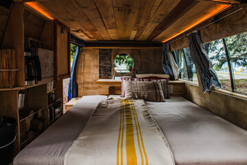 bed in a van