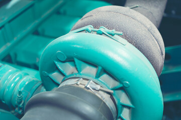 big generator engine and turbo charge industrial