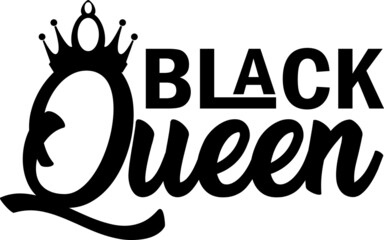 Black Queen. Black History Month T-Shirts Designs  