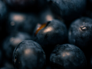 close up of blueberries