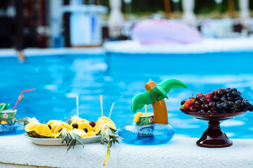 Poolside snacks