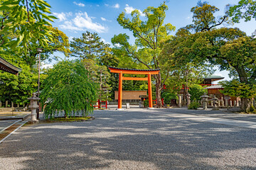 京都 城南宮 境内の風景